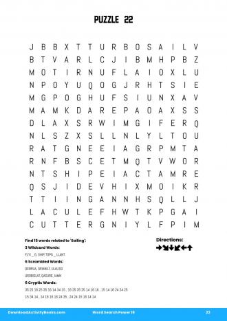 Word Search Power #22 in Word Search Power 19