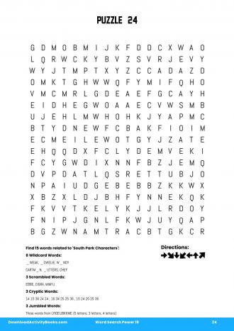 Word Search Power #24 in Word Search Power 19