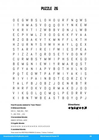 Word Search Power #26 in Word Search Power 19