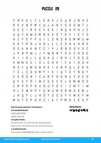 Word Search Power #28 in Word Search Power 19