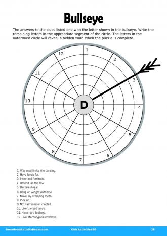 Bullseye #28 in Kids Activities 80