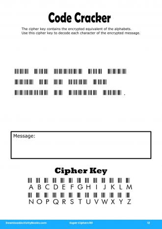 Code Cracker #12 in Super Ciphers 80