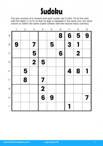 Sudoku #4 in Logic Master 80