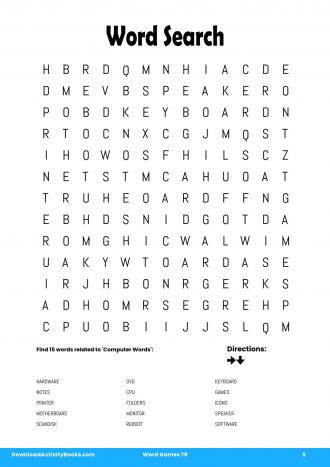 Word Search #5 in Word Games 79