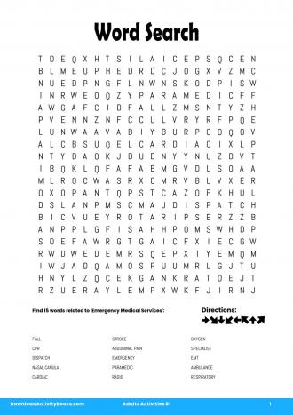 Word Search #1 in Adults Activities 81
