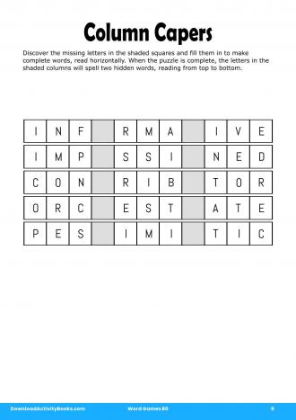 Column Capers in Word Games 80