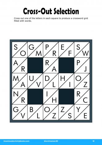 Cross-Out Selection in Word Games 80