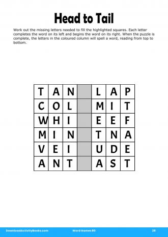 Head to Tail #28 in Word Games 80