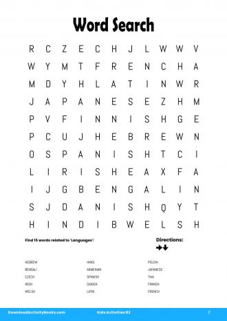 Word Search in Kids Activities 82