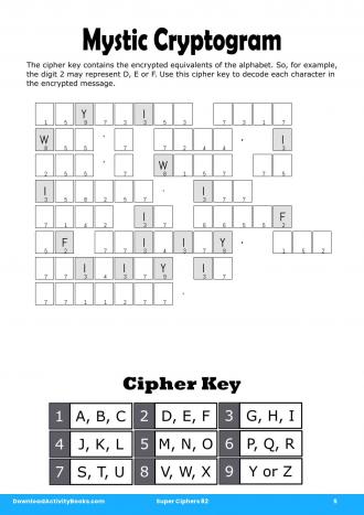 Mystic Cryptogram #5 in Super Ciphers 82