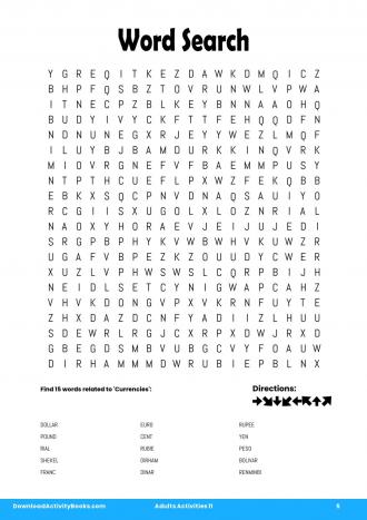 Word Search #5 in Adults Activities 11