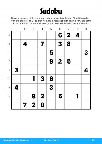 Sudoku #20 in Kids Activities 83