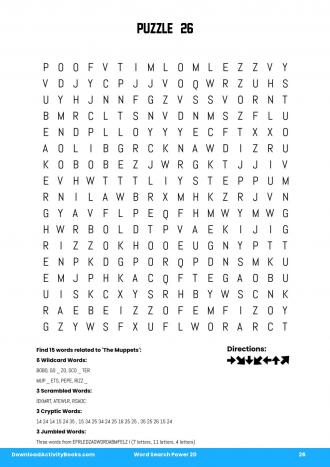 Word Search Power #26 in Word Search Power 20