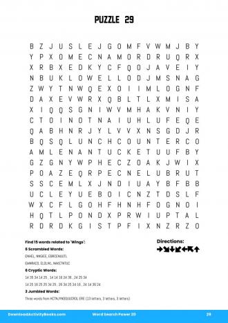 Word Search Power #29 in Word Search Power 20