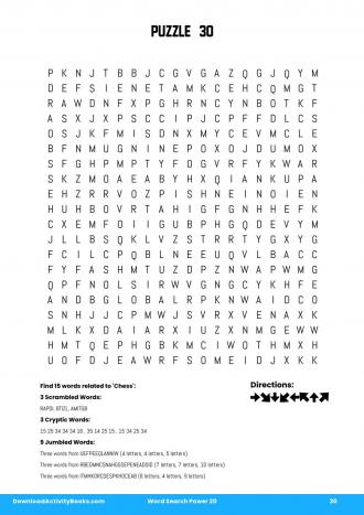 Word Search Power #30 in Word Search Power 20