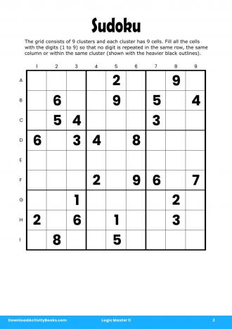 Sudoku in Logic Master 11