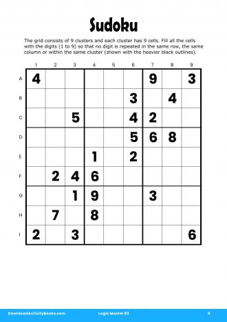 Sudoku #6 in Logic Master 83