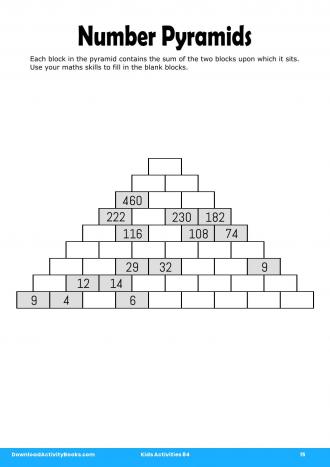 Number Pyramids #15 in Kids Activities 84