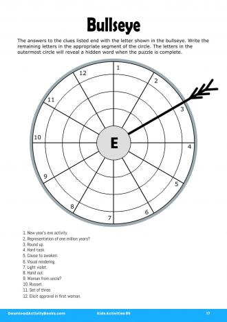 Bullseye #17 in Kids Activities 85