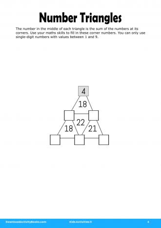 Number Triangles #4 in Kids Activities 11