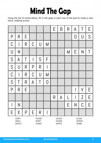 Mind The Gap #5 in Word Games 84