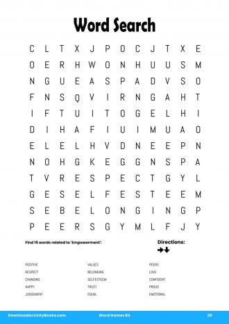 Word Search #20 in Word Games 84