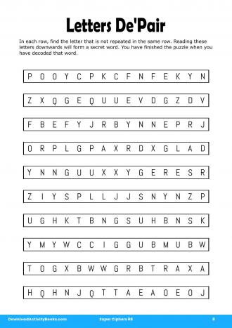Letters De'Pair #8 in Super Ciphers 86