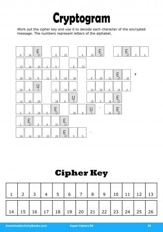 Cryptogram #29 in Super Ciphers 86