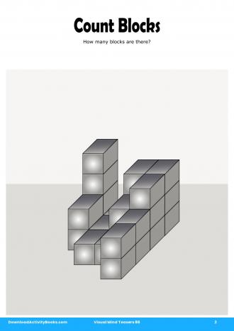 Count Blocks in Visual Mind Teasers 86