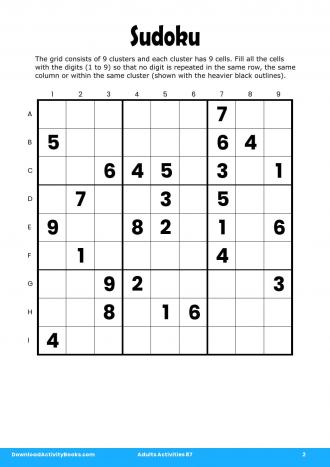 Sudoku #2 in Adults Activities 87