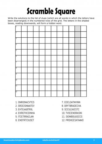 Scramble Square #3 in Adults Activities 87