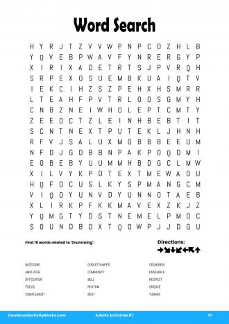 Word Search #10 in Adults Activities 87