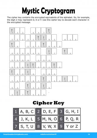 Mystic Cryptogram #14 in Adults Activities 87