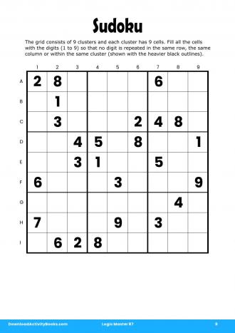 Sudoku #9 in Logic Master 87
