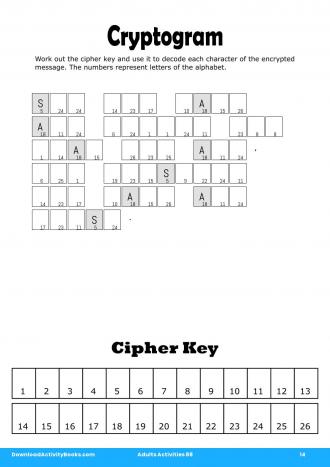 Cryptogram in Adults Activities 88