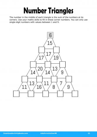 Number Triangles #22 in Adults Activities 88