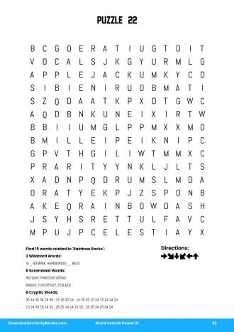 Word Search Power #22 in Word Search Power 21