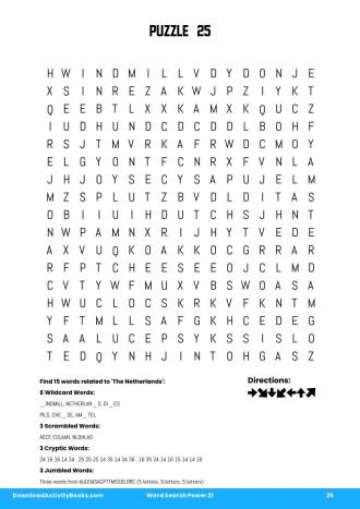 Word Search Power #25 in Word Search Power 21