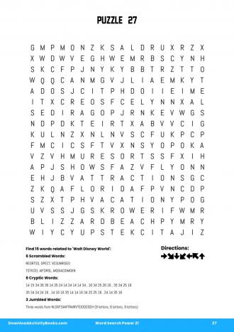 Word Search Power #27 in Word Search Power 21