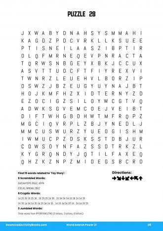 Word Search Power #28 in Word Search Power 21