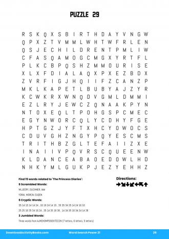 Word Search Power #29 in Word Search Power 21