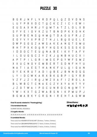 Word Search Power #30 in Word Search Power 21