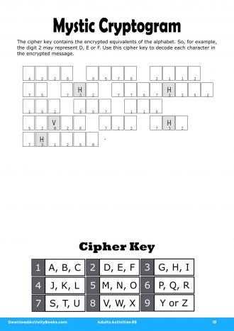 Mystic Cryptogram #18 in Adults Activities 89