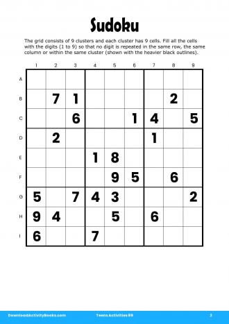 Sudoku #2 in Teens Activities 89