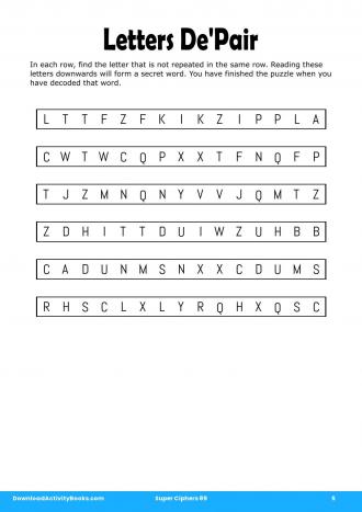 Letters De'Pair #5 in Super Ciphers 89