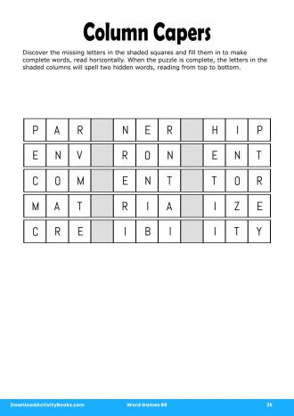 Column Capers in Word Games 88