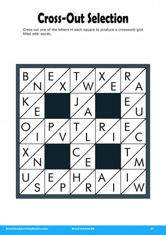 Cross-Out Selection in Word Games 88