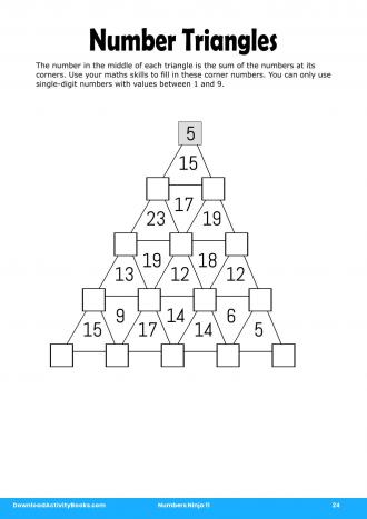 Number Triangles #24 in Numbers Ninja 11