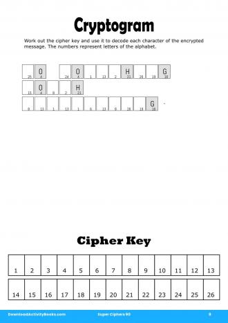 Cryptogram #9 in Super Ciphers 90