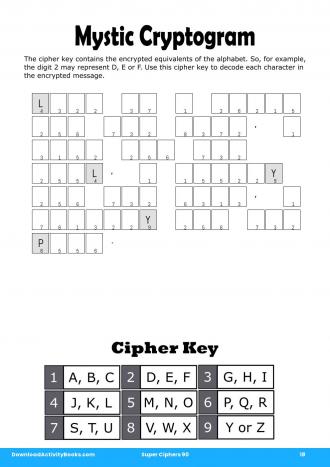 Mystic Cryptogram #18 in Super Ciphers 90